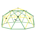 10 Feet Dome Climber with Swing and 800 Lbs Load Capacity-Green