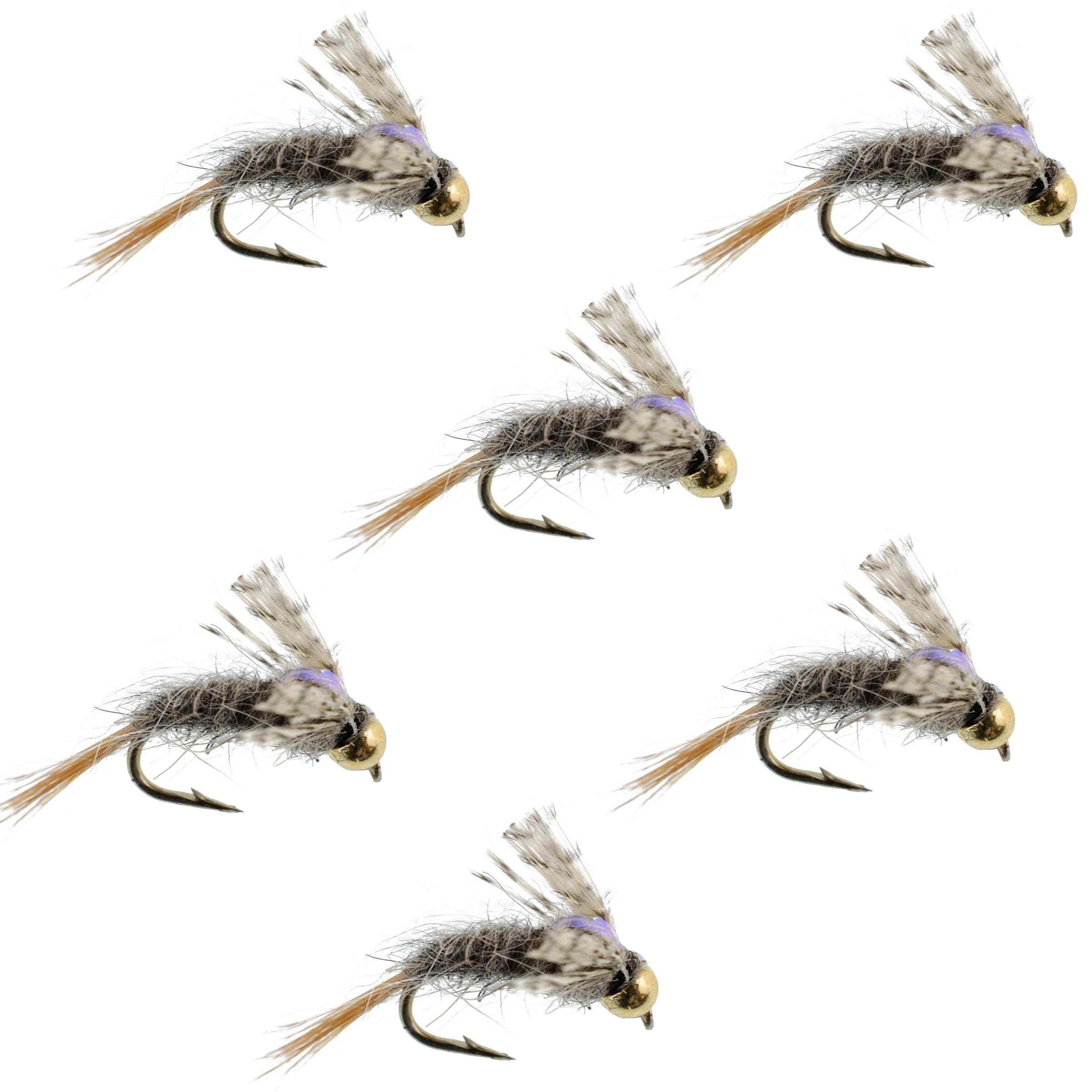 Barrs Baetis Emerger BWO Wet Fly Fishing Flies - 6 Flies Hook Size 14