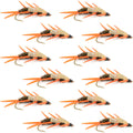 Double Bead Peacock Stonefly Nymph with Amber Biot Legs Fly Fishing Flies - 1 Dozen Flies Hook Size 10