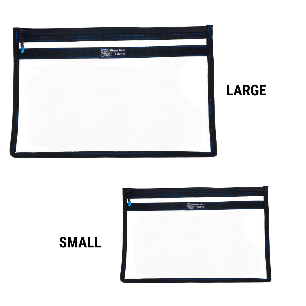 Reaction Tackle Clear Storage Bag Tackle Pak - Water-Resistant Plastic Storage
