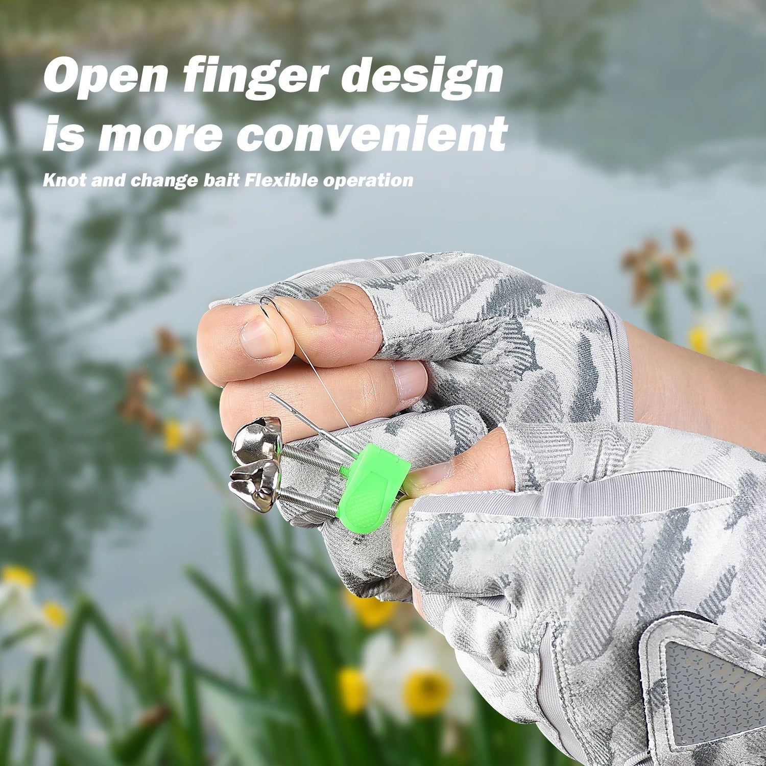 Thin 3-finger fishing gloves