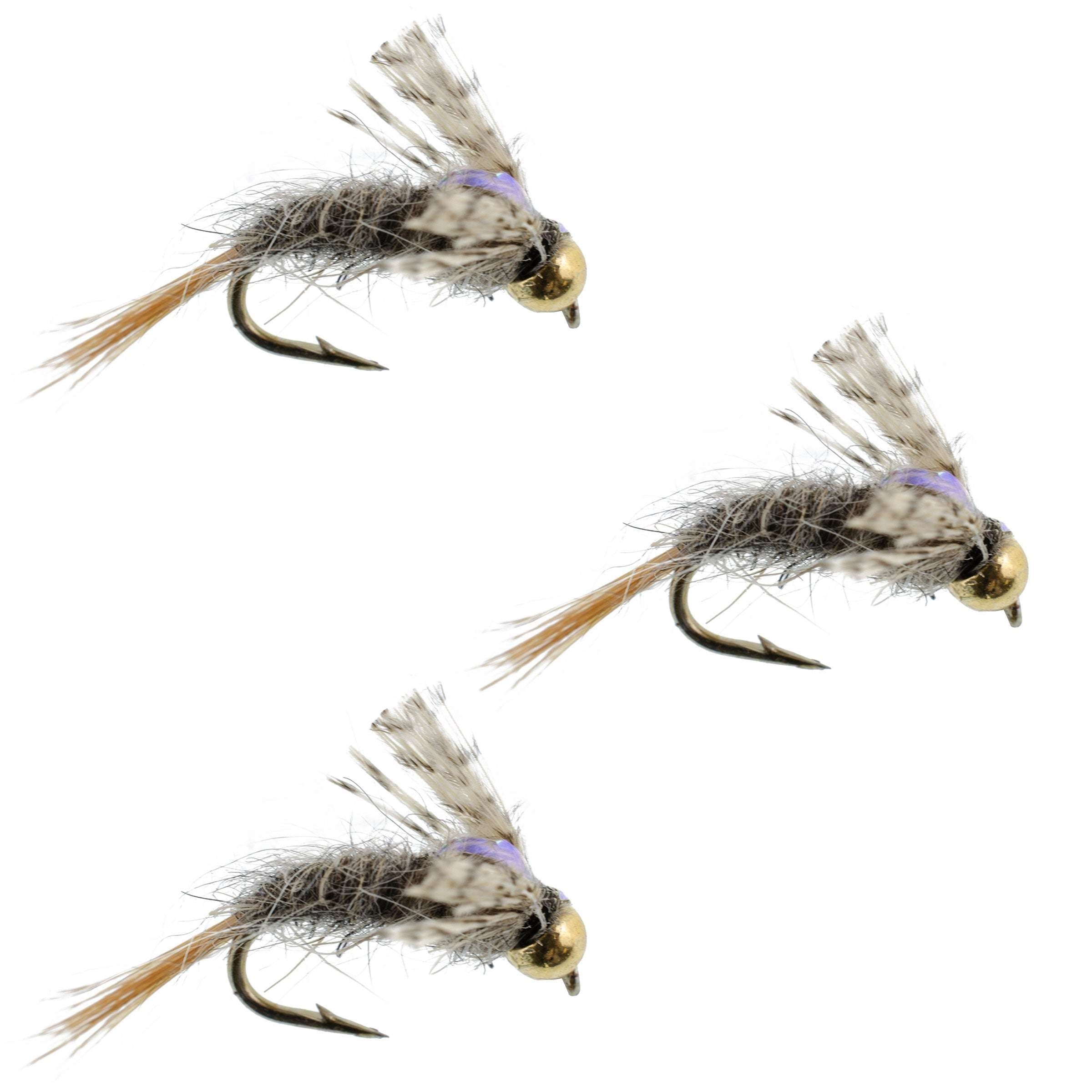 3 Pack Barrs Baetis Emerger BWO Wet Fly Fishing Fly - Hook Size 18