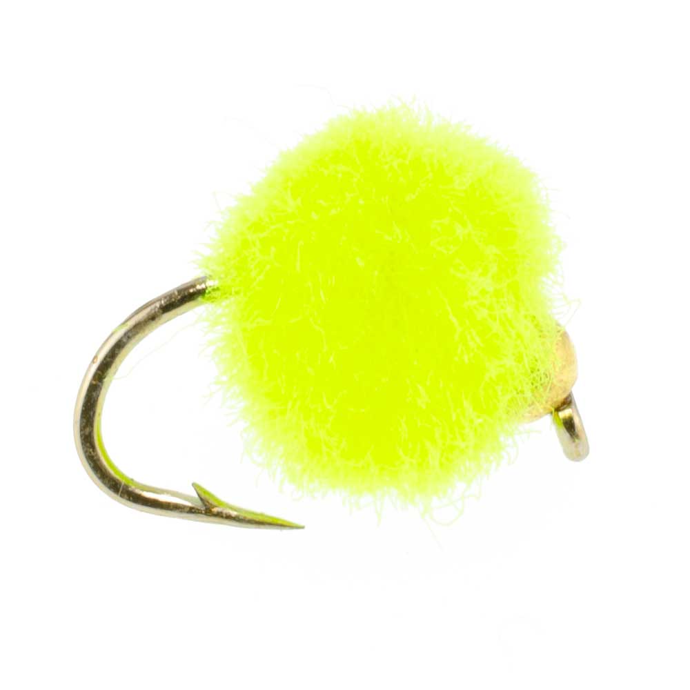 Bead Head Egg Assortment Fly Fishing Flies - 15 Flies -  5 Colors Hook Size 16