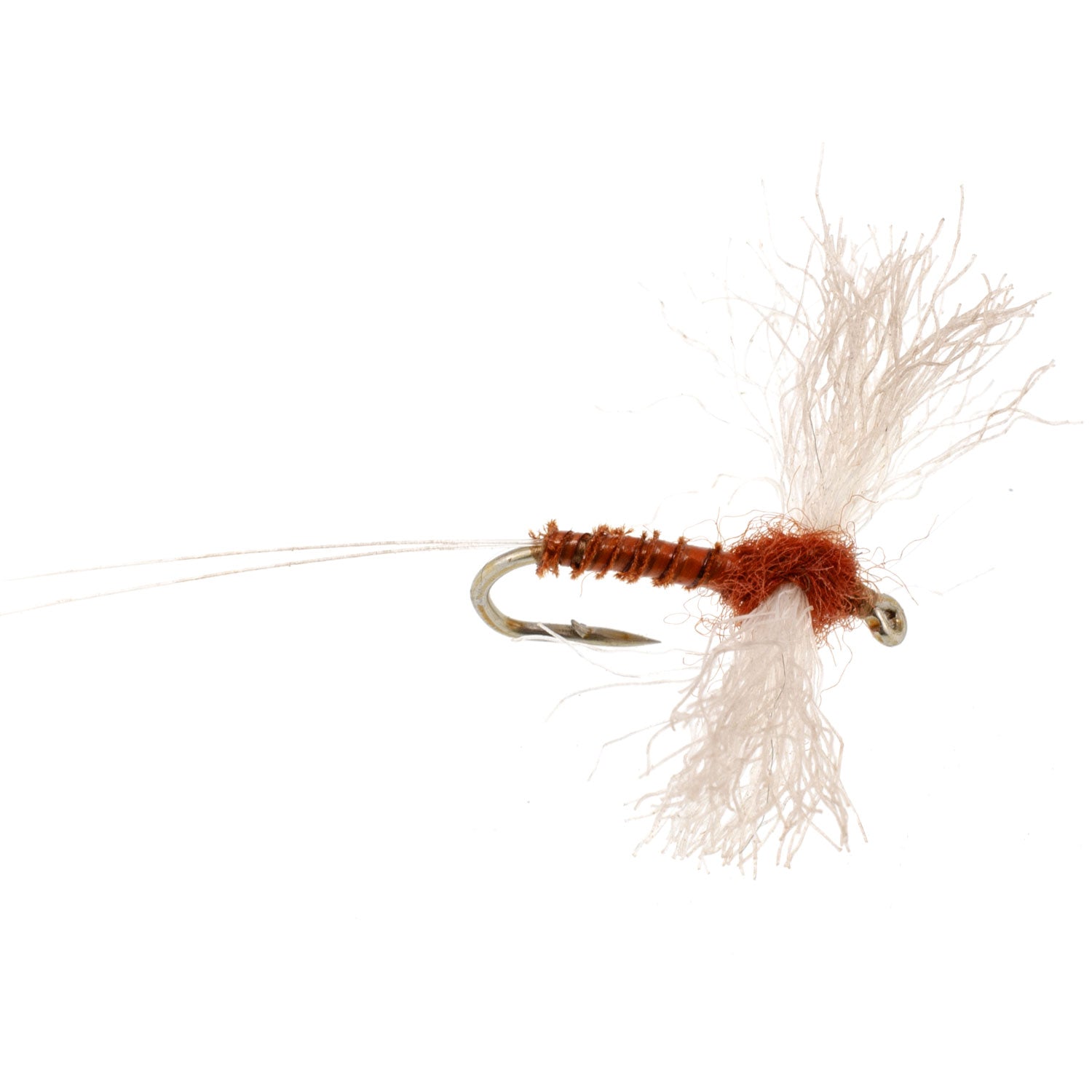 Rusty Spinner Z-Lon Wing Biot Body 12 Flies Hook Size 16