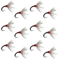 Black Zebra Sakasa Kebari - 12 Tenkara Flies - Size 12