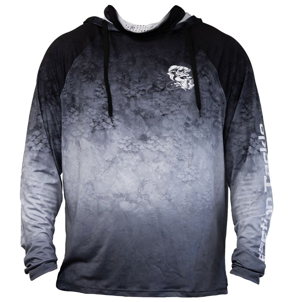 Reaction Tackle SPF UPF 50+ Long Sleeve/Hood/Gaiter Fishing Shirt