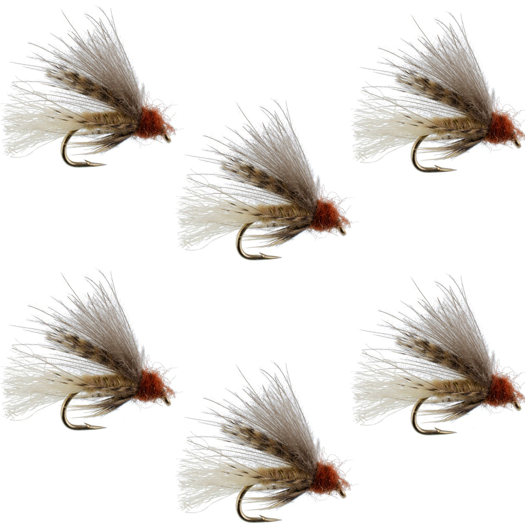 Tan CDC Caddis Emerger 6 Flies Hook Size 12