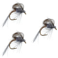 3 Pack CDC Loop Wing Adams Emerger Fly - Hook Size 12