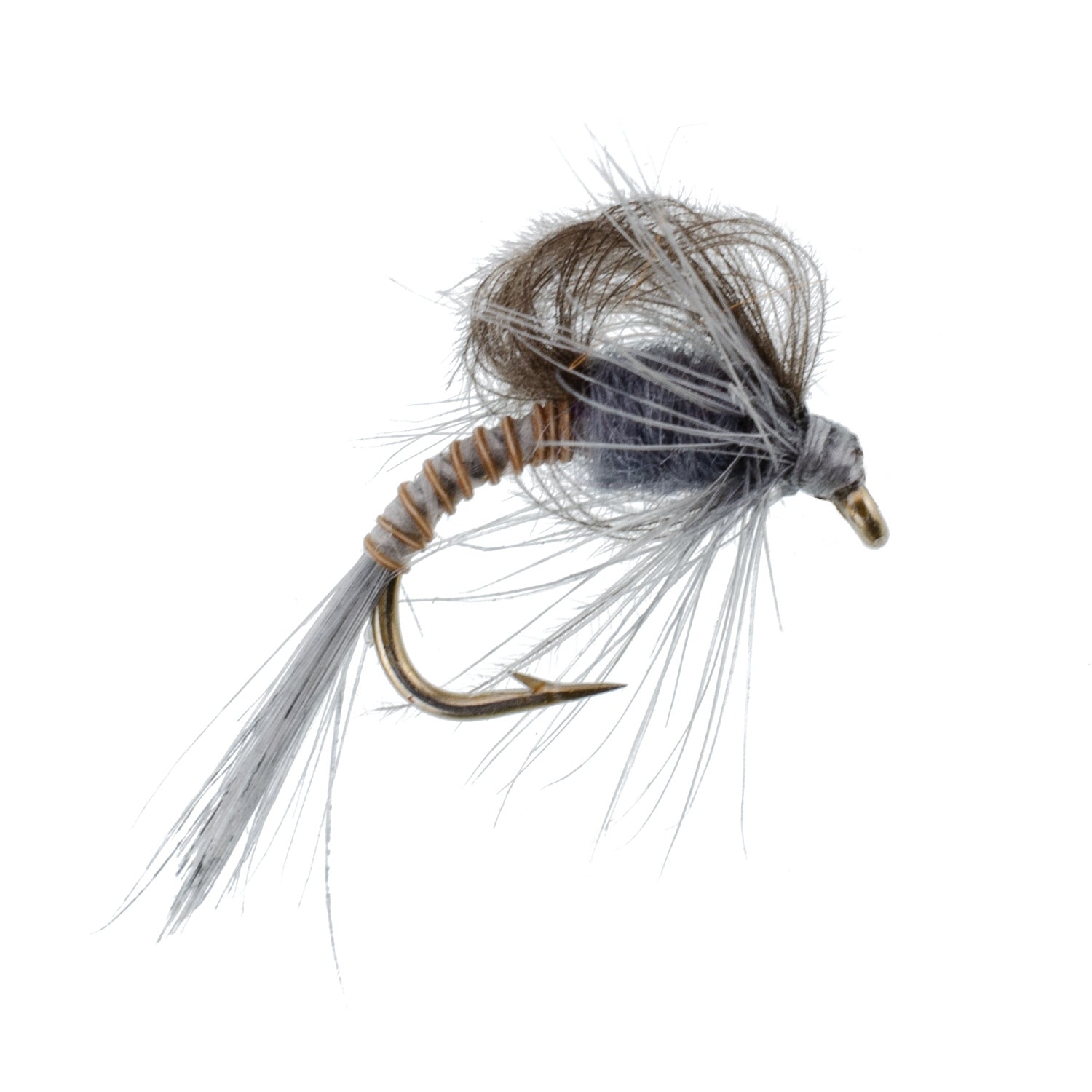 3 Pack CDC Loop Wing Adams Emerger Fly - Hook Size 14