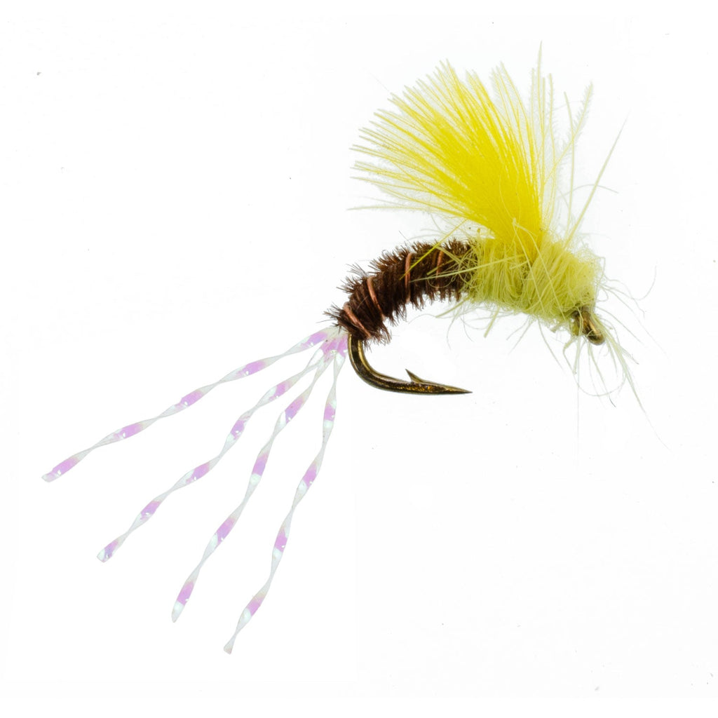 3 Pack CDC Pale Morning Dun Emerger PMD Wet Fly Fishing Flies - Hook Size 16