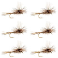 Adams Parachute Classic Dry Fly - 6 Flies Hook Size 14