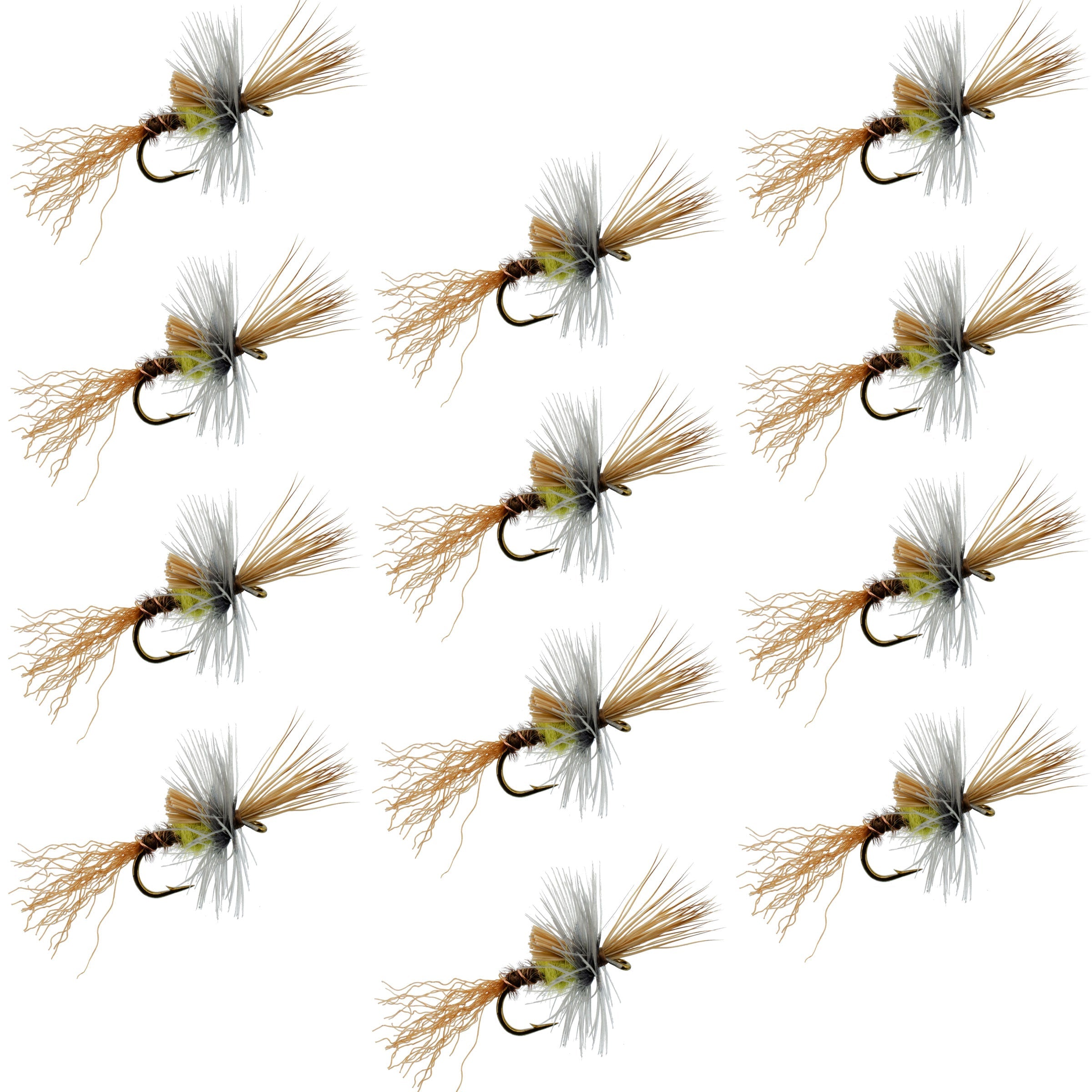 Pale Morning Dun PMD Cripple Mayfly 12 Flies Hook Size 18
