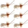 Goddard Caddis Dry Fly - 6 Flies Hook Size 12