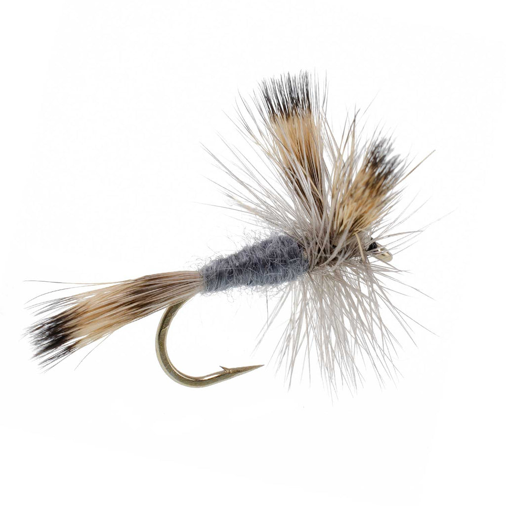 Gray Wulff Classic Trout Dry Fly -12 Flies Hook Size 14