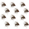 Hares Ear Holy Grail Caddis Pupa Emerger 12 Flies Hook Size 12