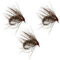 3 Pack Hares Ear Holy Grail Caddis Pupa Emerger Flies Hook Size 12