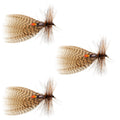3 Pack Hornberg Special Trout and Bass Streamer or Dry Fly - Hook Size 12