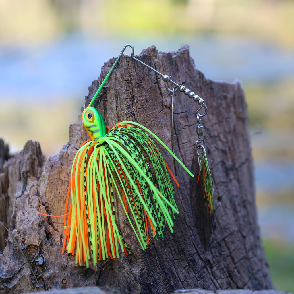 Reaction Tackle Lead Double Willow Blade Spinnerbait Jigs (3-Pack)