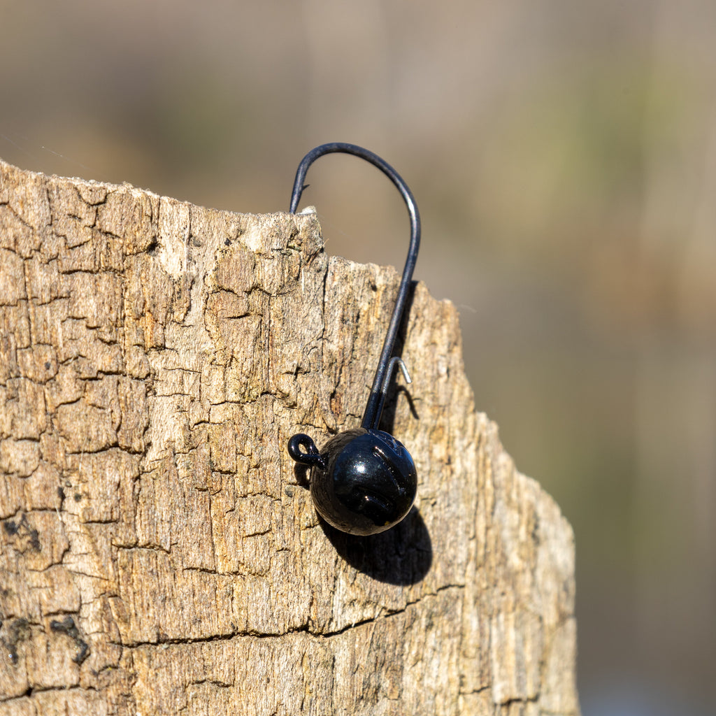 Reaction Tackle Lead Ball Jigs (10-Pack) – Premium Round Jig Heads for Stick Baits