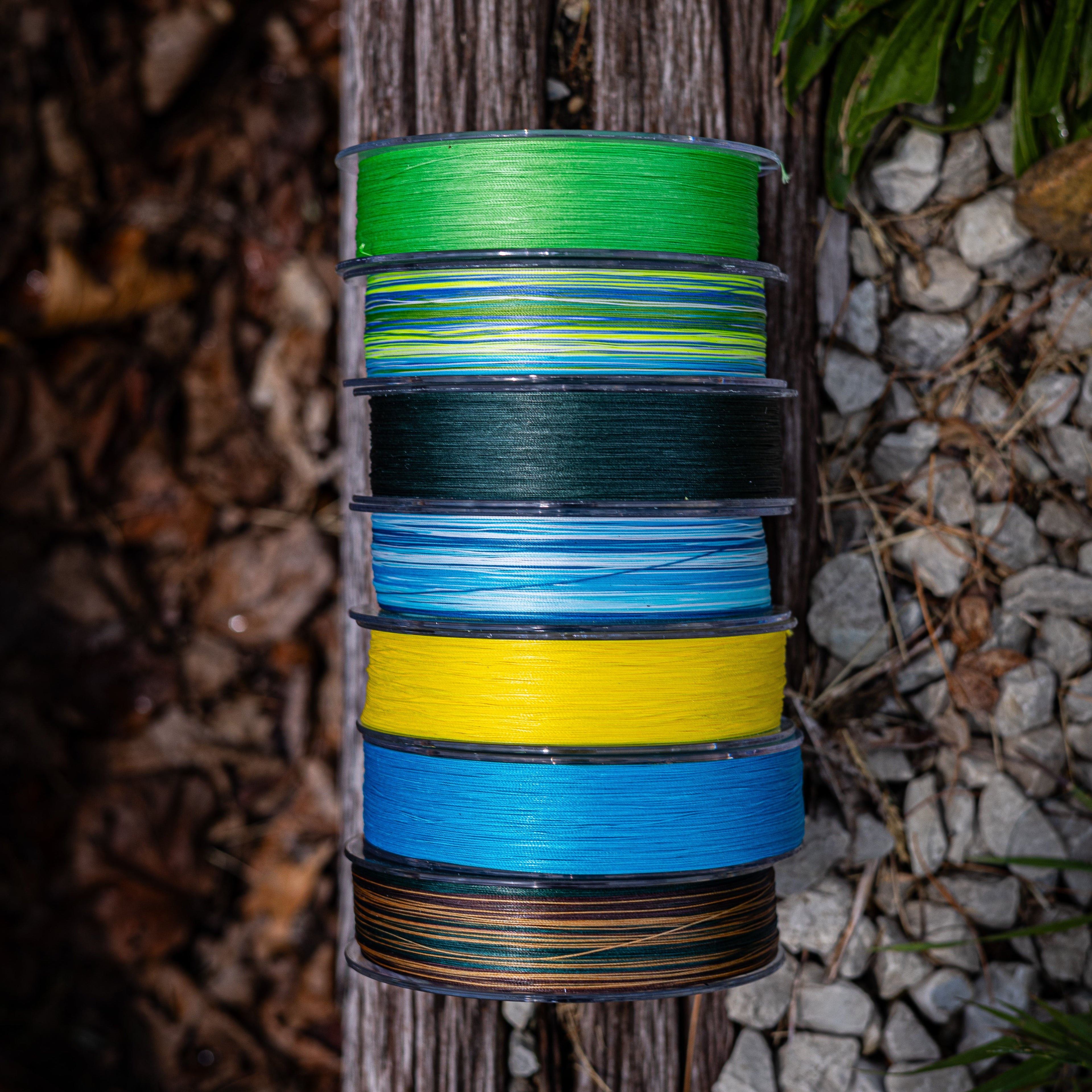 Reaction Tackle X8 Braided Fishing Line - Aqua Camo 8 Strand