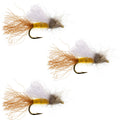 3 Pack Amber Caddis Emerger Fly - Hook Size 16