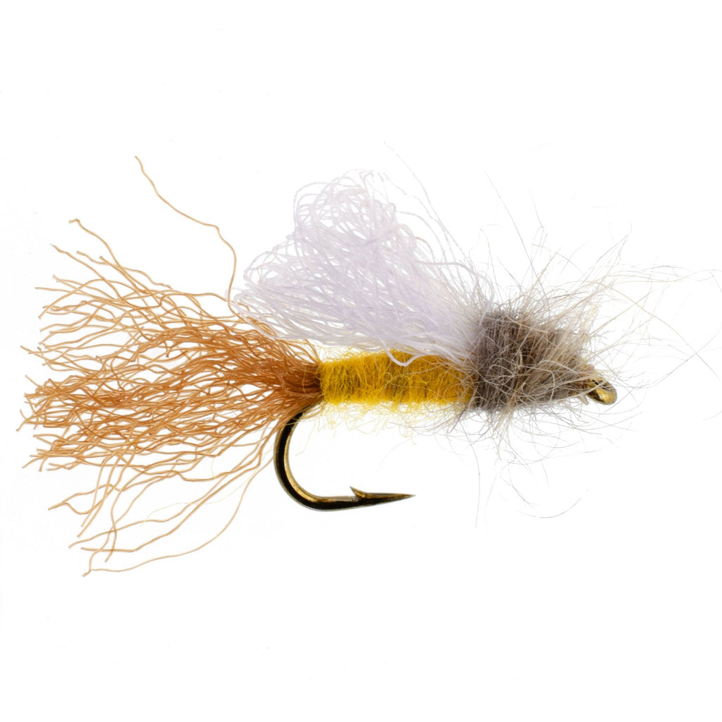 3 Pack Amber Caddis Emerger Fly - Hook Size 16