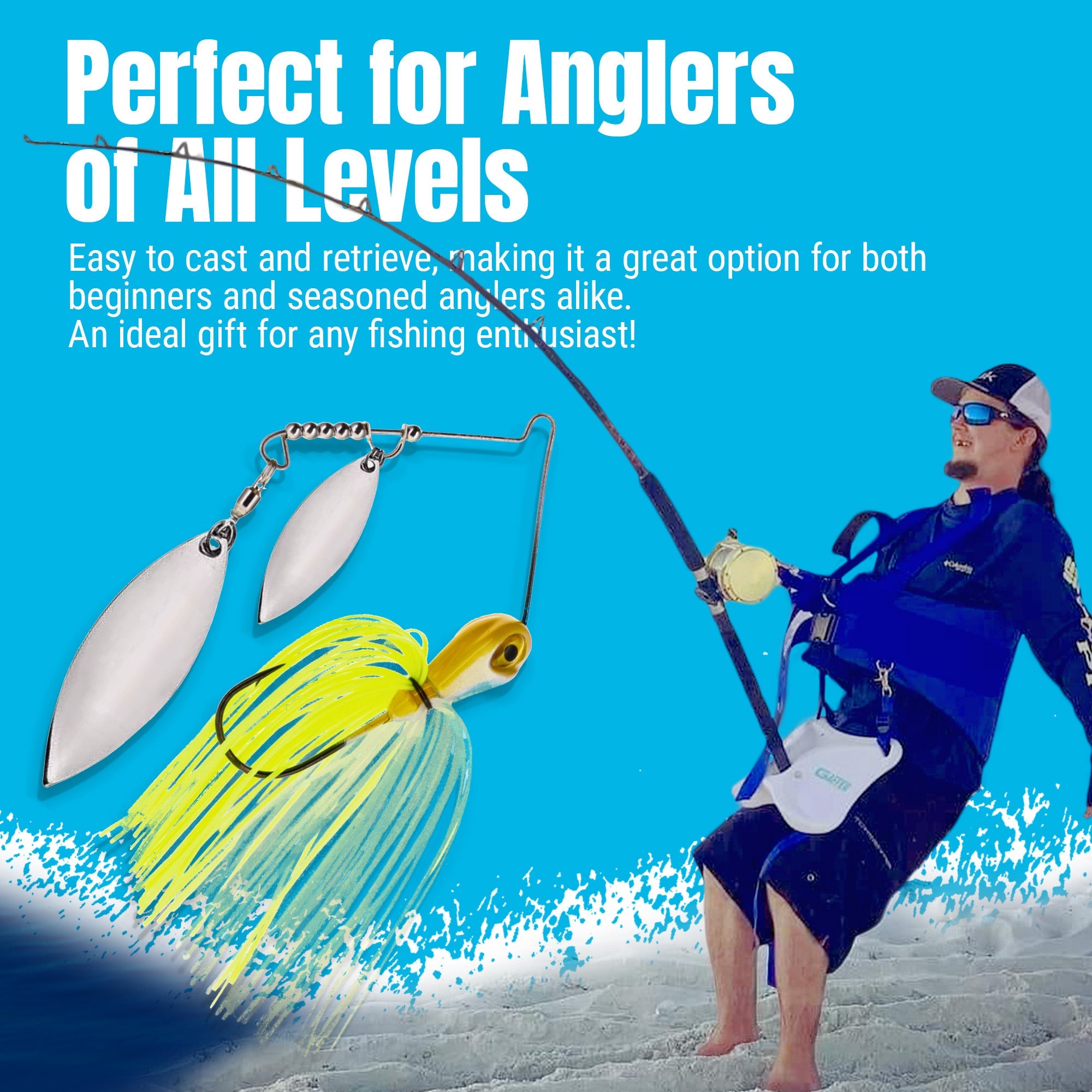 Reaction Tackle Lead Double Willow Blade Spinnerbait Jigs (3-Pack)