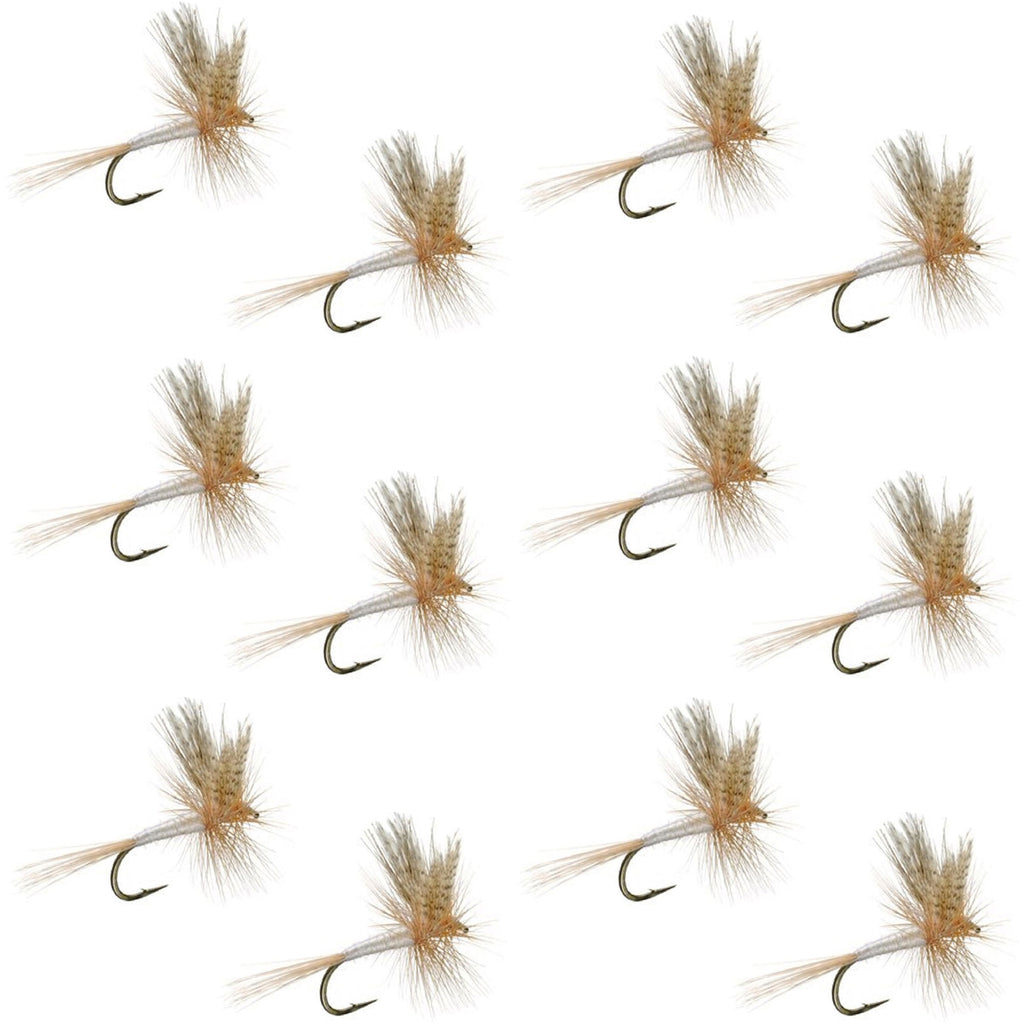 Light Cahill Classic Trout Dry Fly Fishing Fly - 1 Dozen Flies Size 20