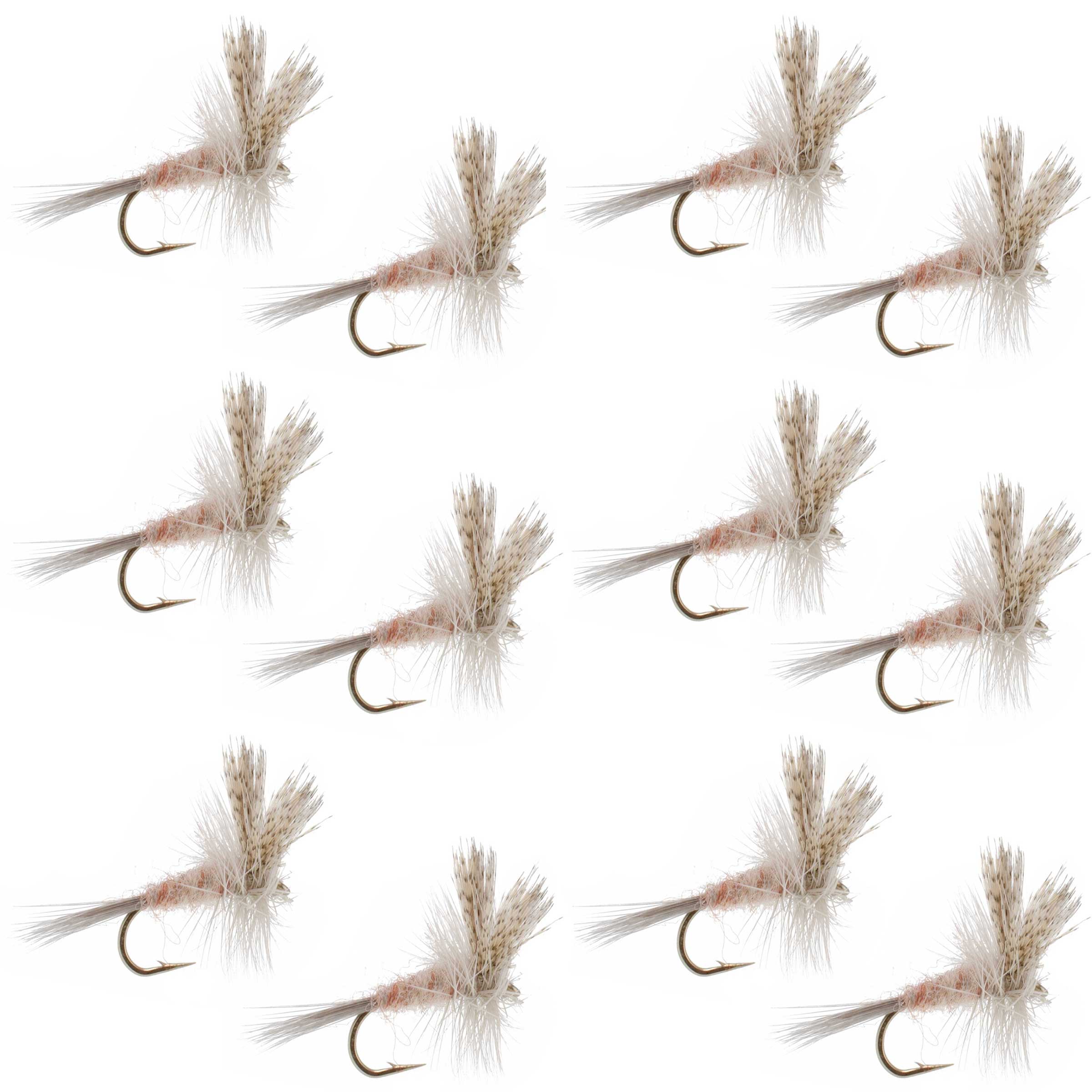Light Hendrickson Classic Dry Fly - 12 Flies Size 16