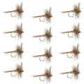 March Brown Classic Dry Fly - 1 Dozen Flies Size 18
