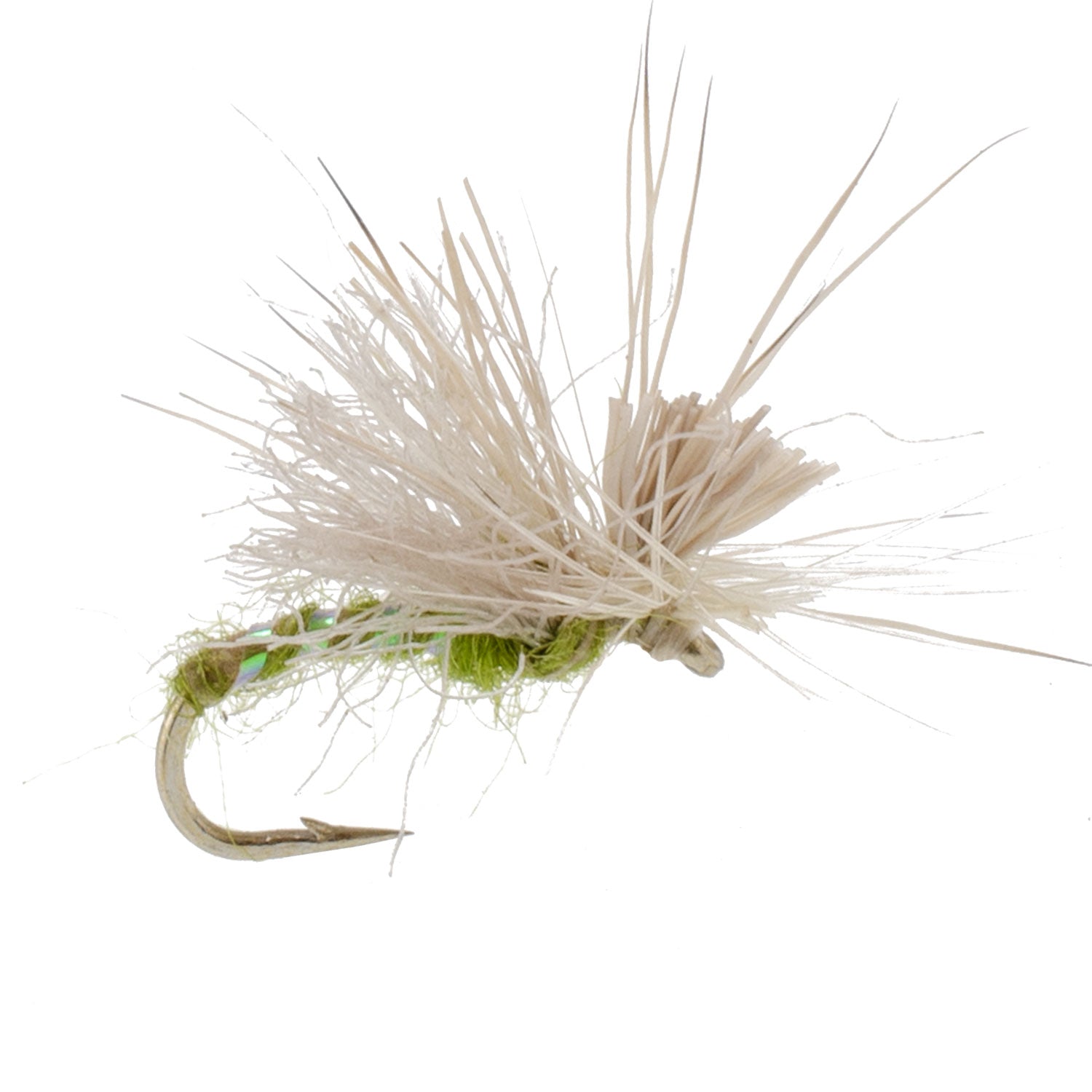 3 Pack Olive Missing Link Caddis or Mayfly Flies Hook Size 16