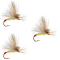 3 Pack Yellow Sally Missing Link Stonefly Flies Hook Size 14