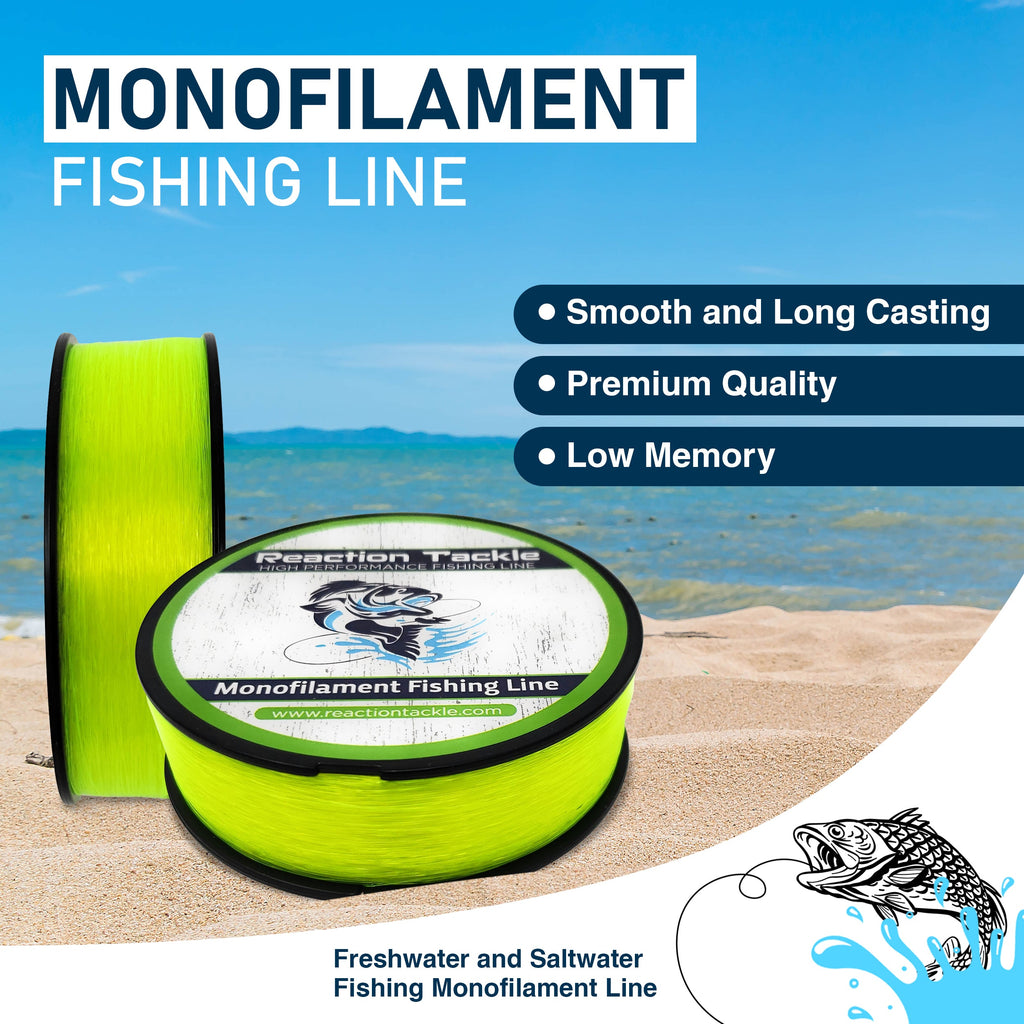 Reaction Tackle Nylon Monofilament Fishing Line 350-yard Spools