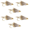 Cone Head Muddler Minnow Trout and Bass Streamer Fly - 6 Flies Hook Size 8
