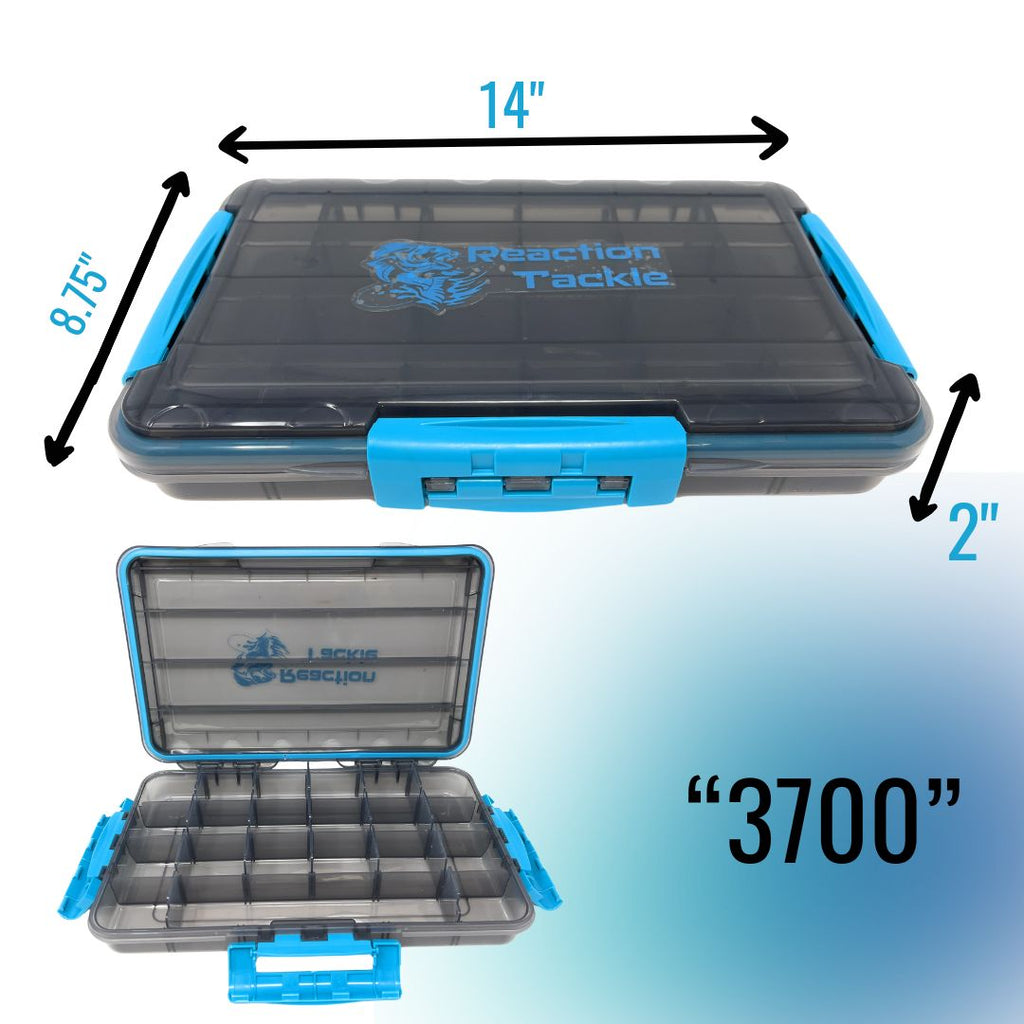 Reaction Tackle Premium Tackle Tray- High Performance and Water Resistant with 3 Resilient Clips