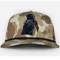 Black Lab Duck Dog 5-Panel Old School Camo