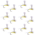 Pale Morning Dun Parachute PMD Classic Dry Fly - 1 Dozen Flies Hook Size 16