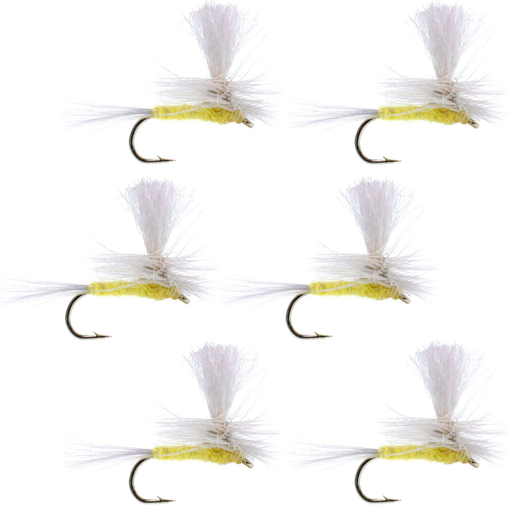 Pale Morning Dun Parachute PMD Classic Dry Fly - 6 Flies Hook Size 18