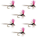 Trico Spinner High Visibility Pink Post 6 Flies Hook Size 22