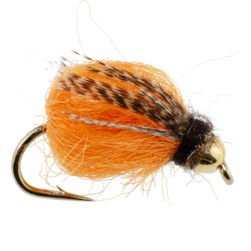 3 Pack Bead Head LaFontaine Deep Sparkle October Caddis Pupa - Size 10