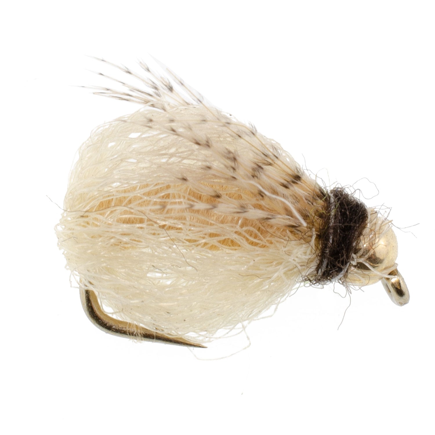 Bead Head LaFontaine Tan Deep Sparkle Caddis Pupa - 1 Dozen Flies Hook Size 18