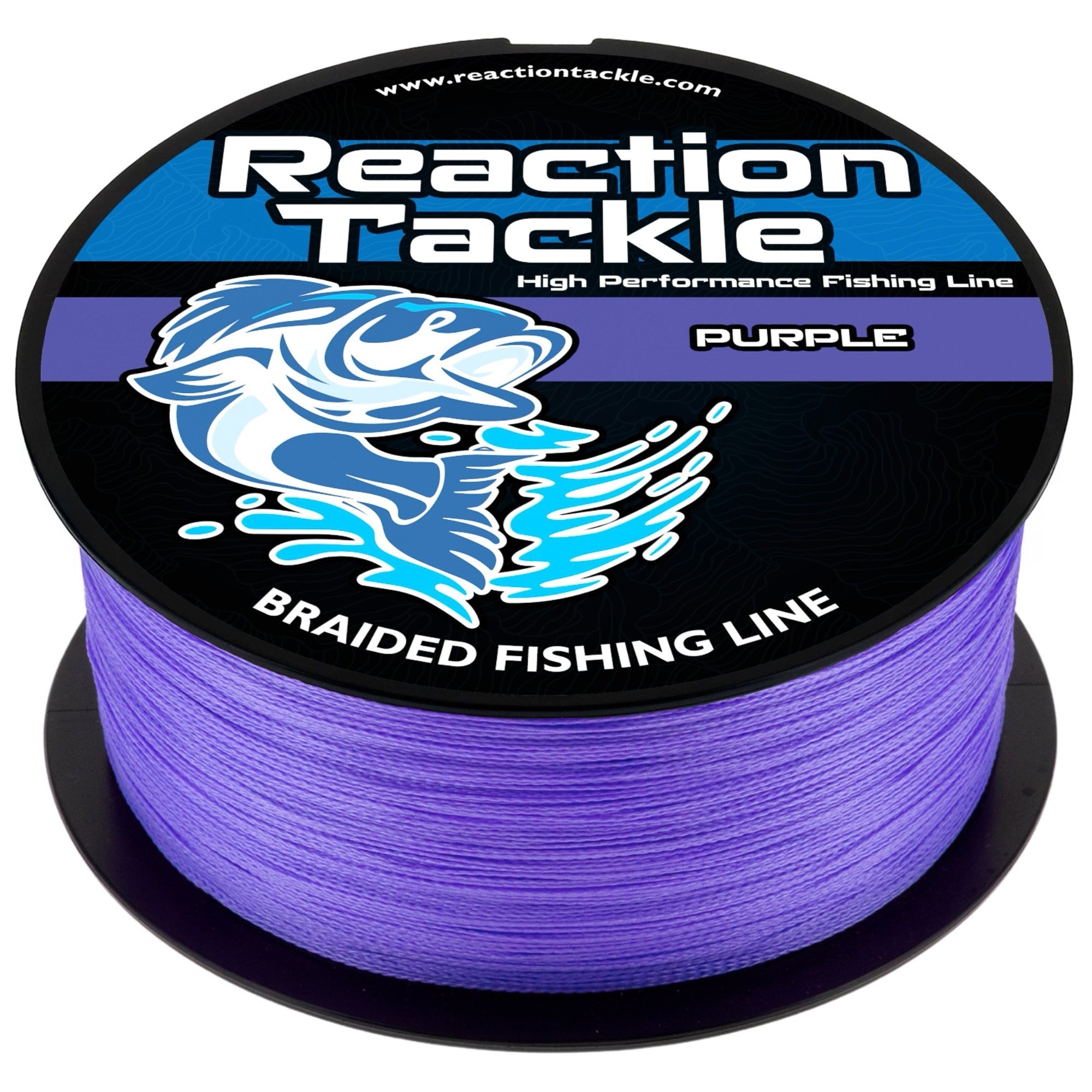 Reaction Tackle Braided Fishing Line - Purple