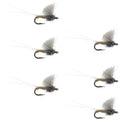 RS2 Gray Emerger Midge - 6 Flies Hook Size 20