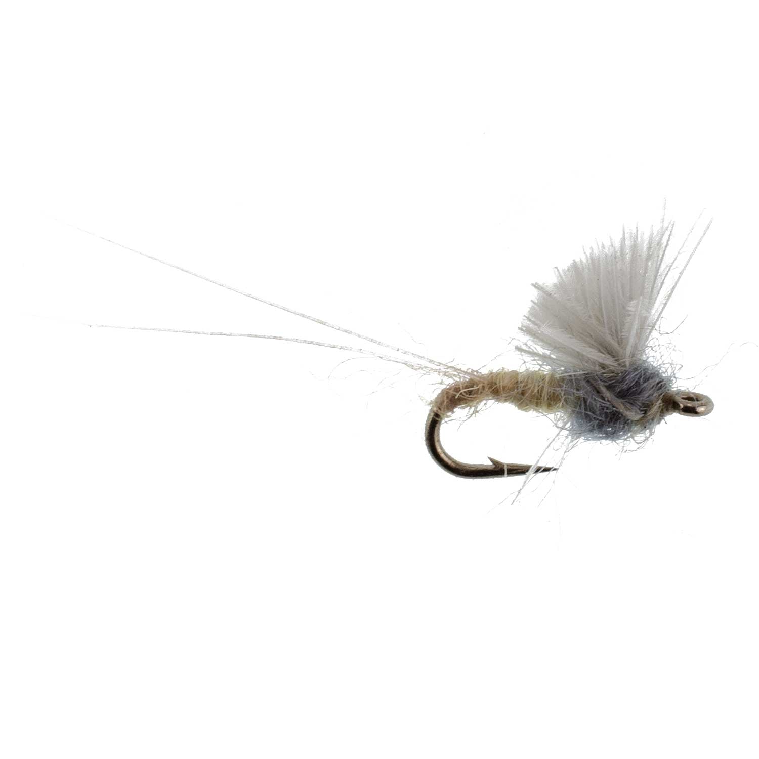RS2 Gray Emerger Midge - 12 Flies Hook Size 20