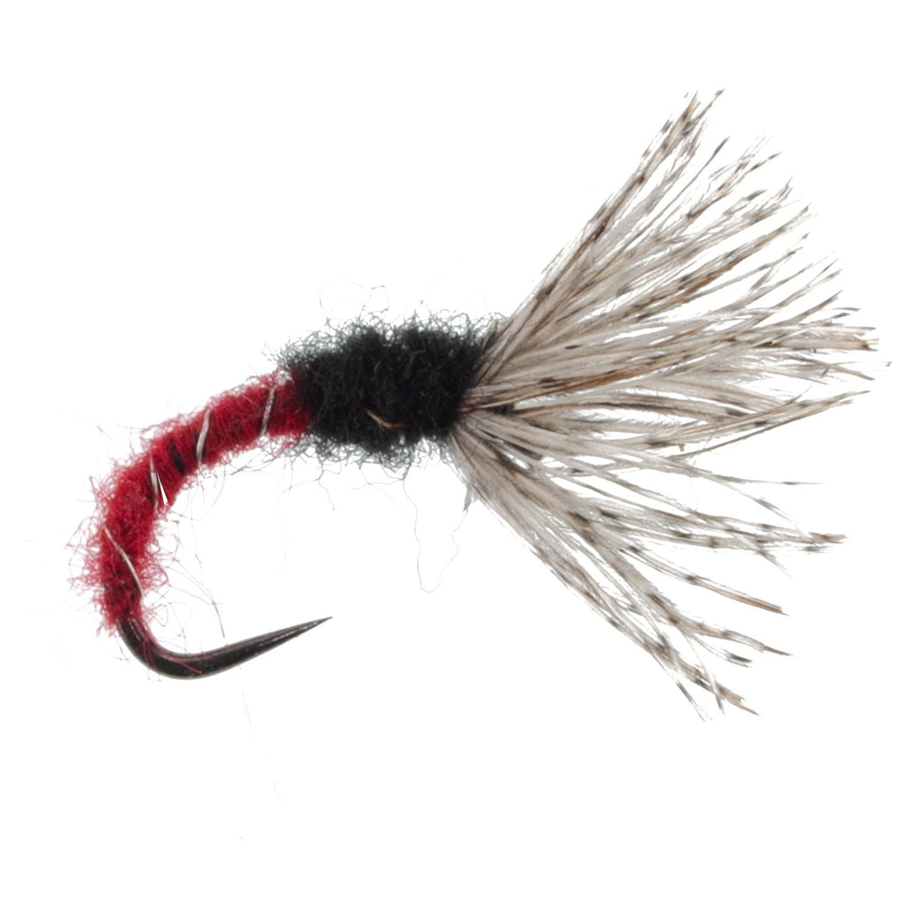 Red Zebra Sakasa Kebari - 12 Tenkara Flies - Size 16