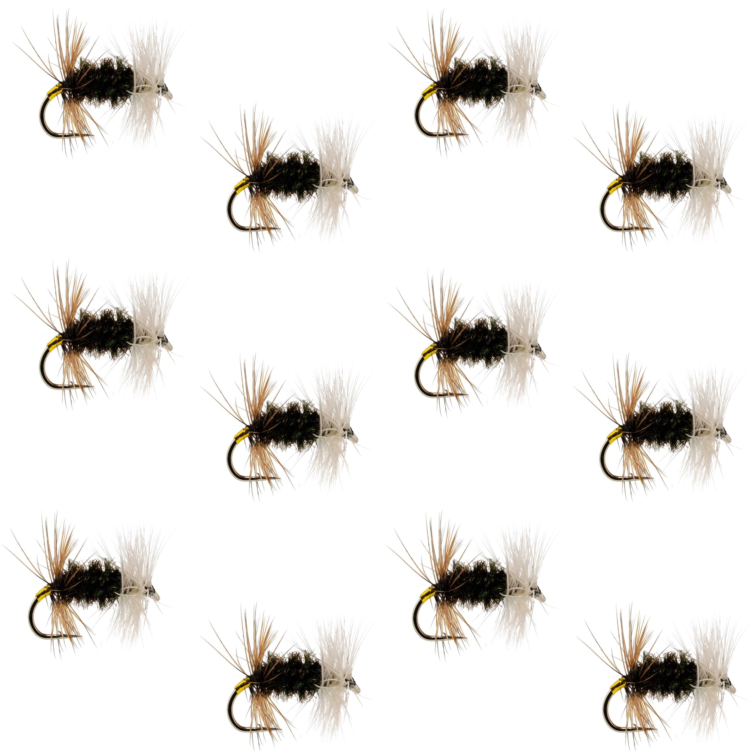 Renegade Classic Trout Dry Fly 12 Flies Hook Size 18