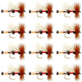 Royal Trude Classic Hair Wing Dry Fly - 1 Dozen Flies Hook Size 16