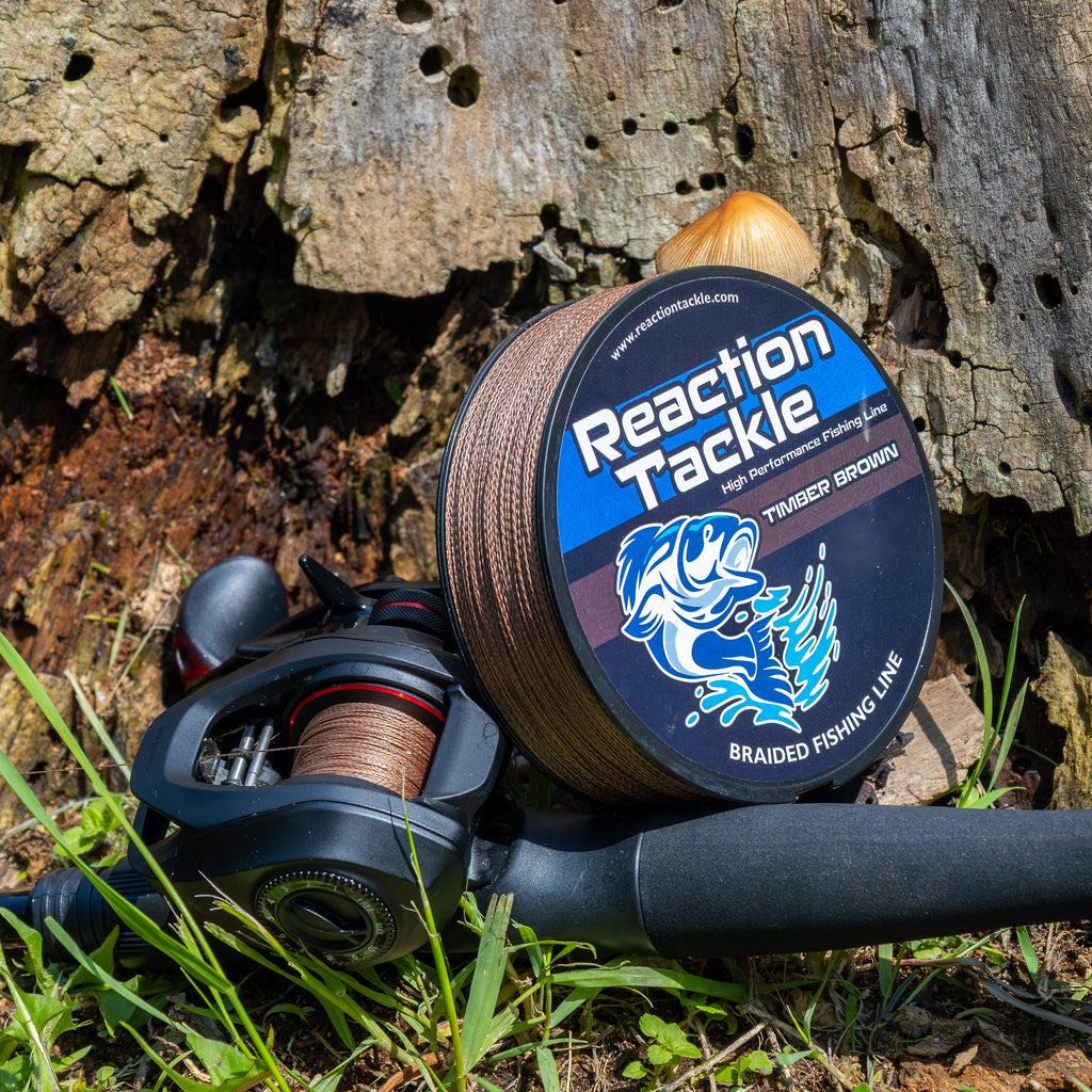 Reaction Tackle Braided Fishing Line - Timber Brown
