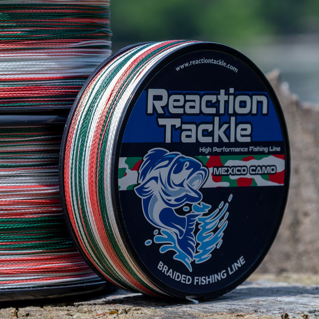 Reaction Tackle Braided Fishing Line - Mexico Camo