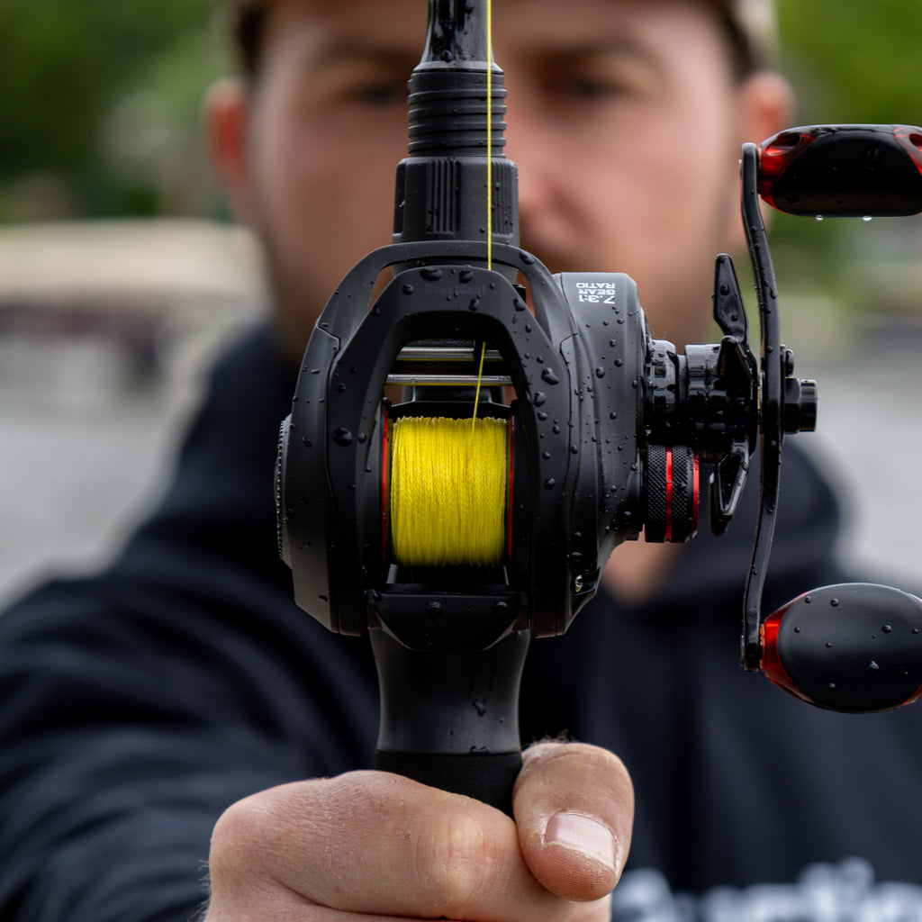 Reaction Tackle Braided Fishing Line - NO FADE Yellow